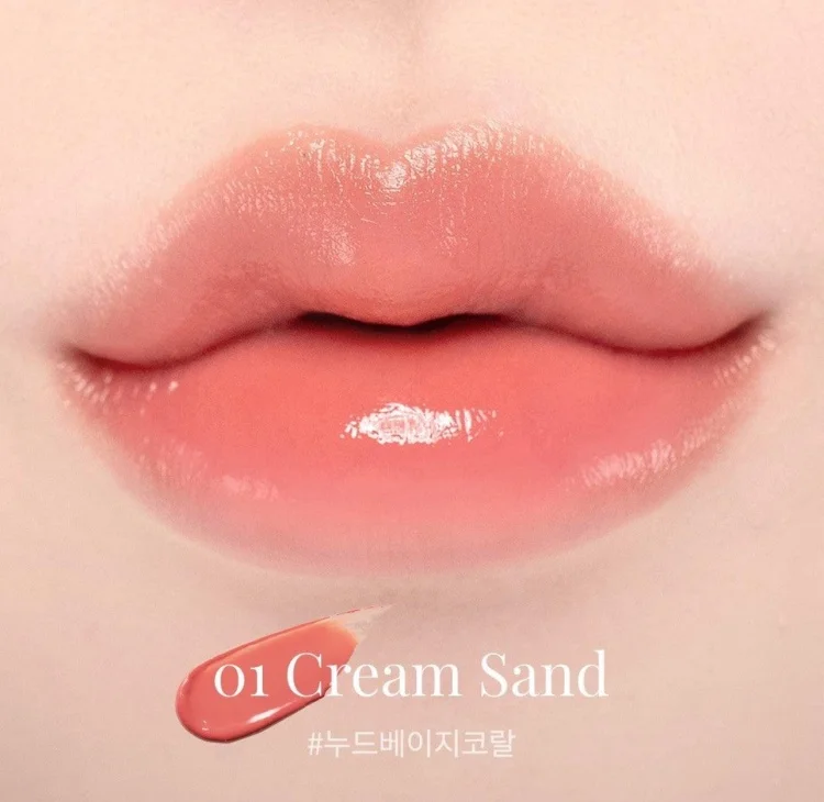 Глянцевая помада для губ Dasique Mood Glow 01 cream sand
