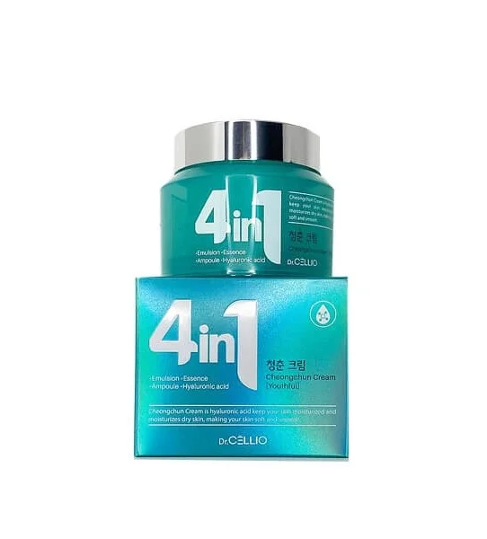 Крем для лица Hyaluronic Acid Cheongchun 4in1 Cream Youthful Dr.Cellio