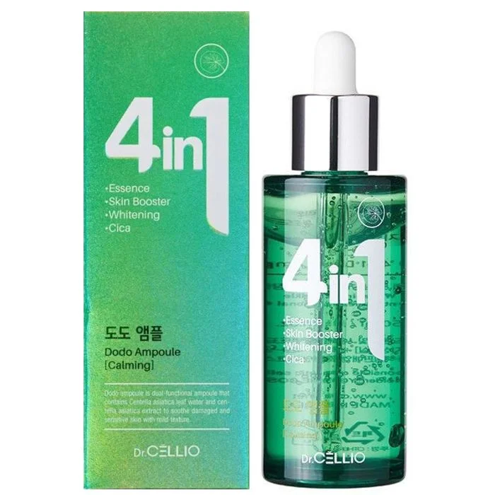 Успокаивающая сыворотка для лица с экстрактом центеллы DR.CELLIO Dr.G50 4 in 1 Dodo Ampoule (Calming)