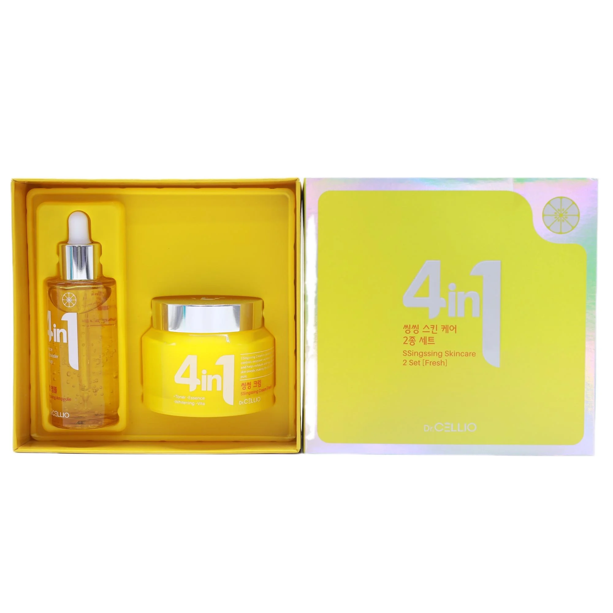 Набор для ухода за тусклой кожей DR.CELLIO G50 4 in 1 Ssingssing Ckincare 2 Set (Fresh)