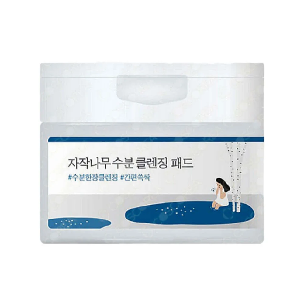 Очищающие пэды для снятия макияжа Round Lab Birch Juice Moisturizing Cleansing Pad