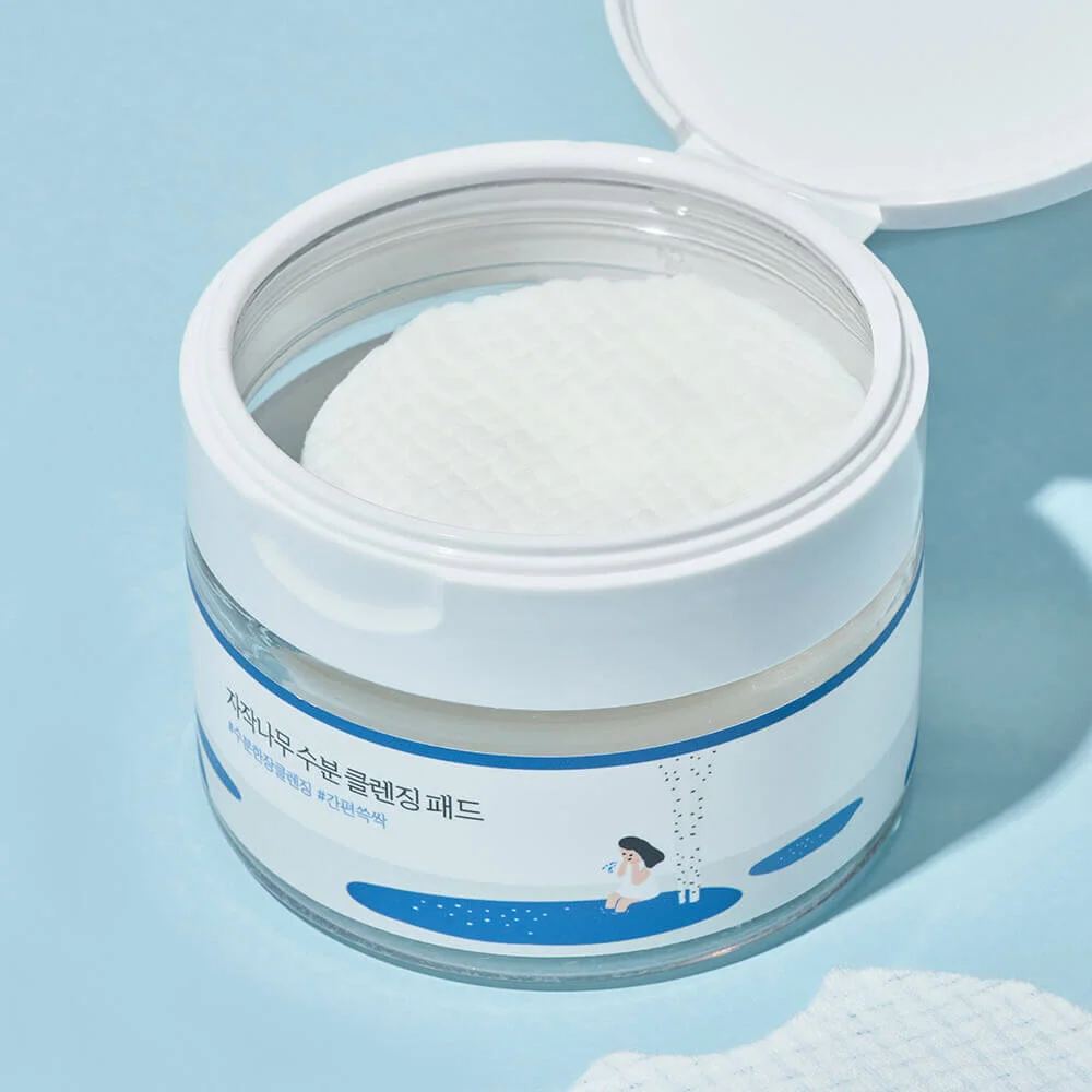 Очищающие пэды для снятия макияжа Round Lab Birch Juice Moisturizing Cleansing Pad