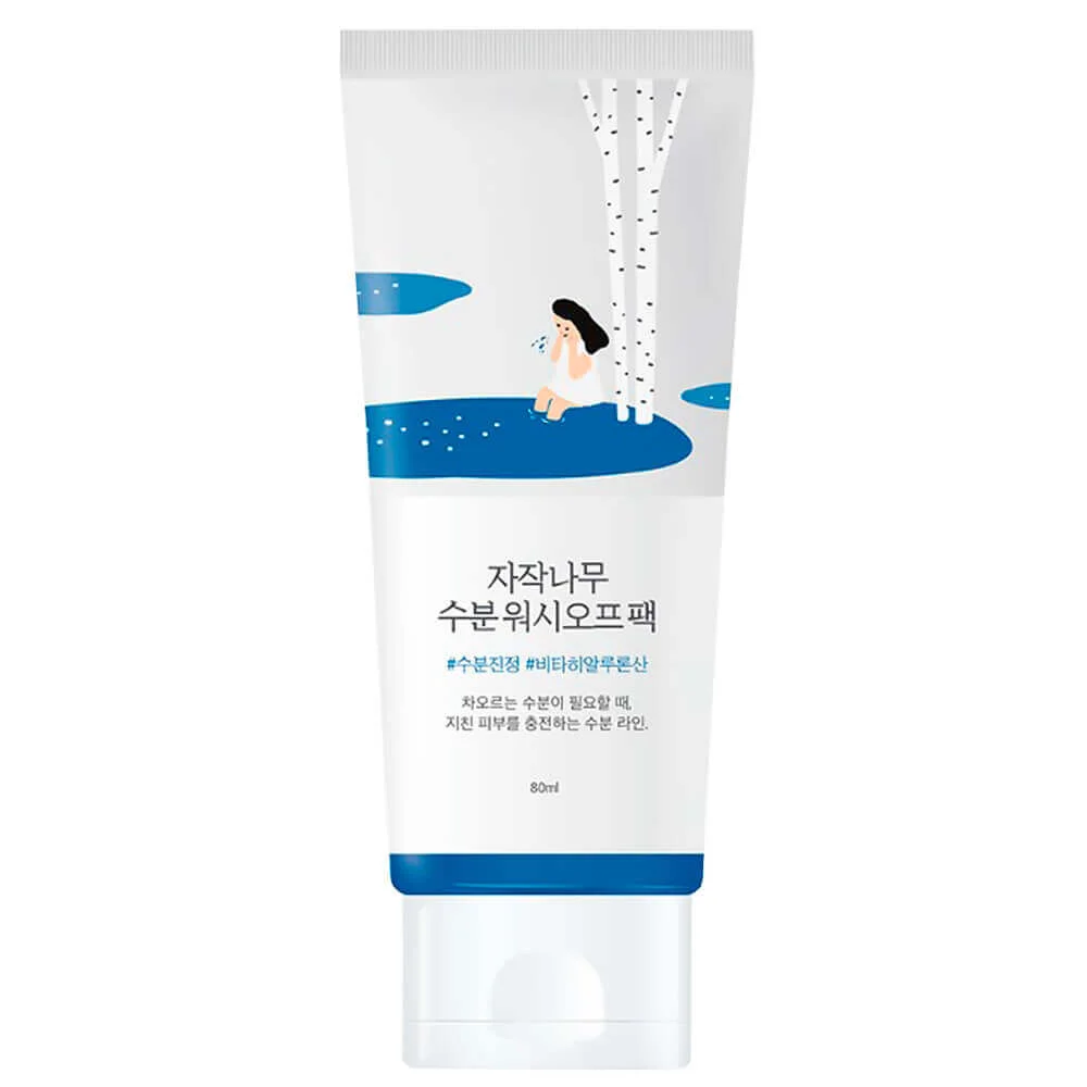 Увлажняющая маска с 52% берёзового сока Round Lab Birch Juice Moisturizing Washoff Pack