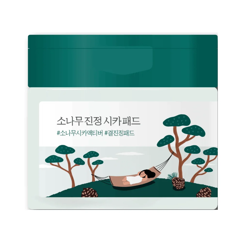 Пэды с экстрактами сосны и центеллы для проблемной кожи Round Lab Pine Calming Cica Pad