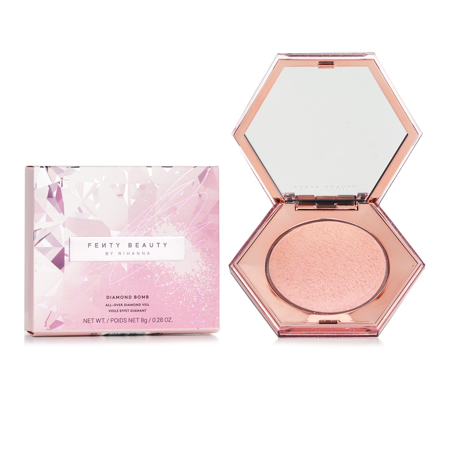 Хайлайтер Fenty Beauty Diamond Bomb Rose Rave 02