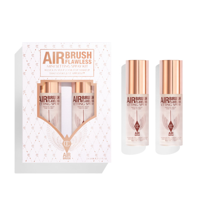 Фиксирующий мини спрей для макияжа Charlotte Tilbury Mini Airbrush Flawless Setting Spray Duo Set