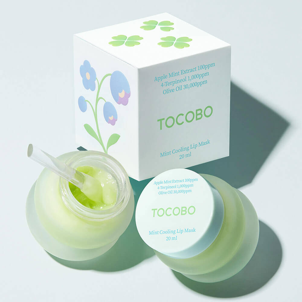 Ночная охлаждающая маска для губ с мятой Tocobo Mint Cooling Lip Mask