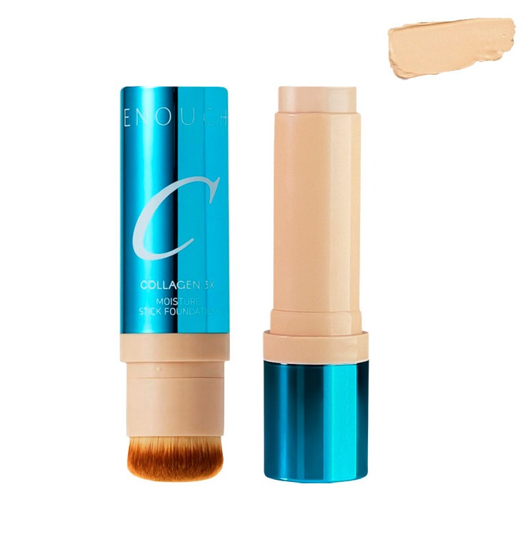 Enough Collagen 3X Moisture Stick Foundation SPF50+ PA++++ Увлажняющая тональная основа-стик с 3мя видами коллагена 21N