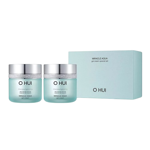 OHUI Miracle Aqua Gel Cream Double Set интенсивно увлажняющий гель-крем набор
