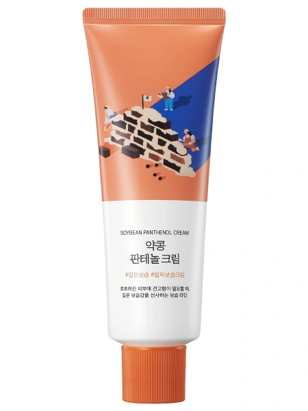 Барьерный крем с чёрной соей и пантенолом Round Lab Soybean Panthenol Cream 10 ml