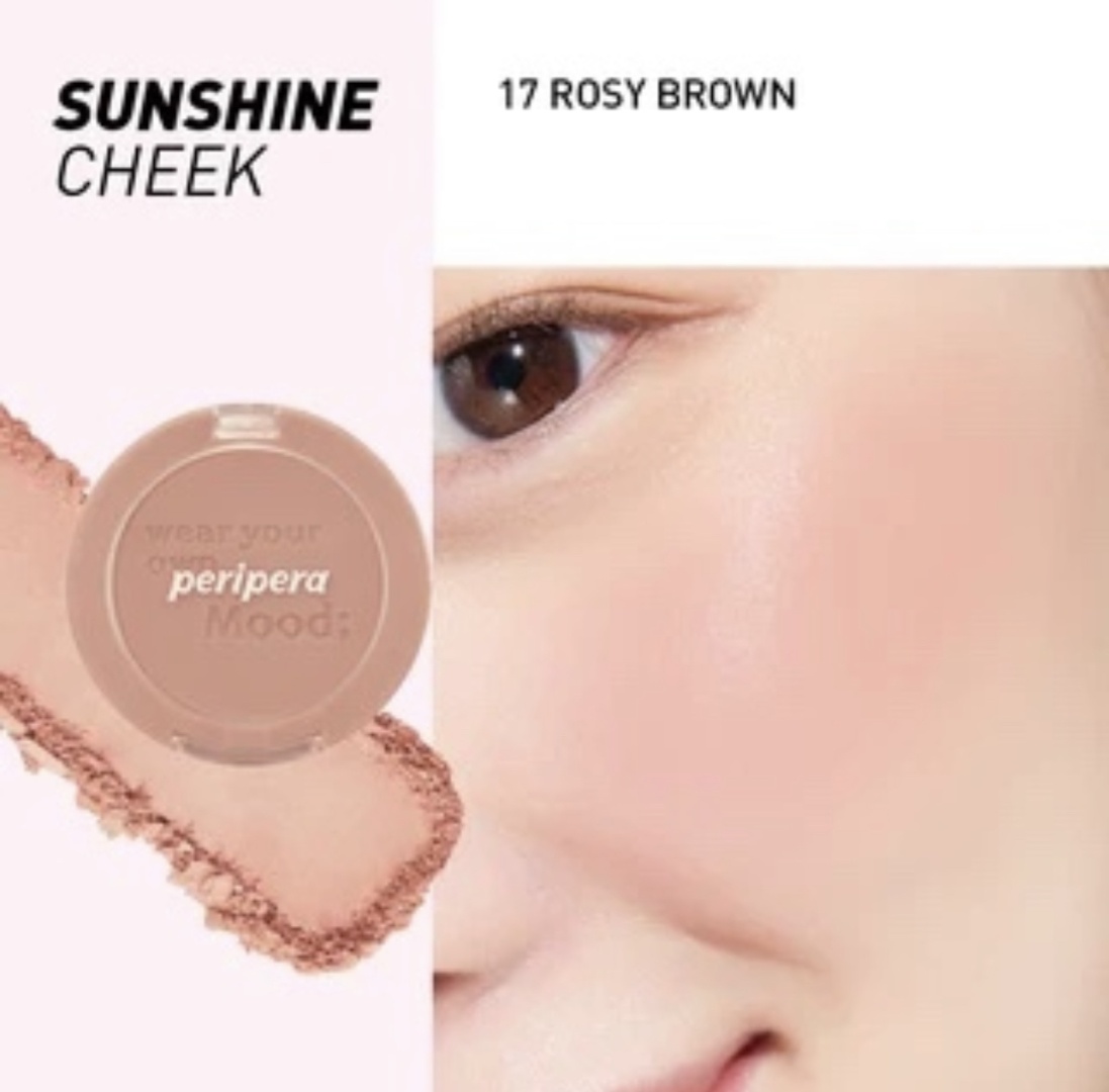 Шелковистые компактные румяна Peripera Pure Blushed Sunshine Cheek 