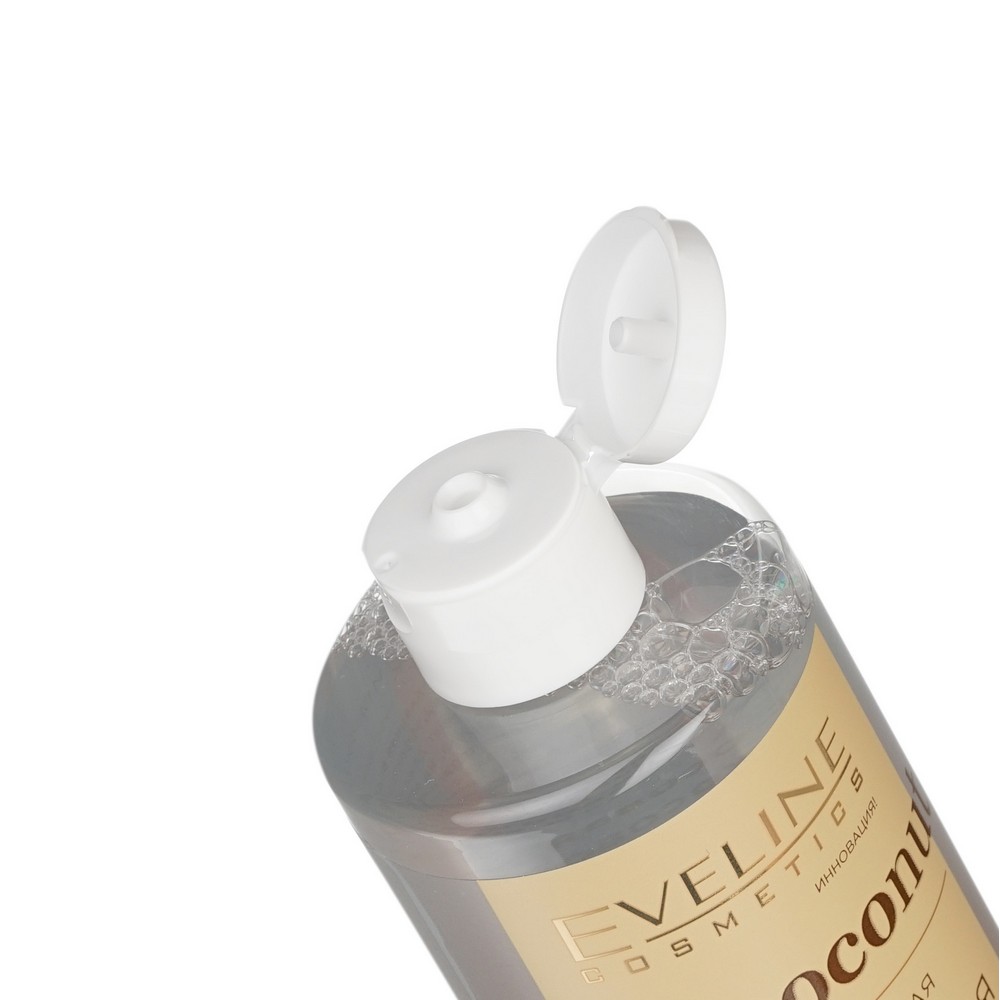 Увлажняющая кокосовая мицеллярная вода для демакияжа Eveline Rich Coconut 400мл