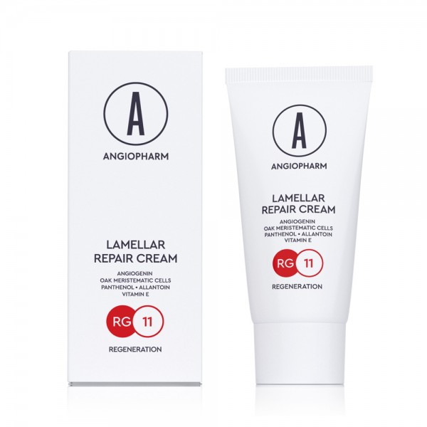 ЛАМЕЛЛЯРНЫЙ ВОССТАНАВЛИВАЮЩИЙ КРЕМ ANGIOPHARM 30 МЛ