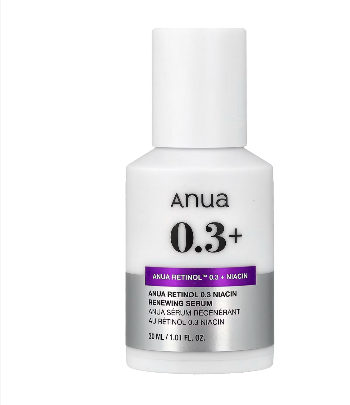 Обновляющая сыворотка с ретинолом и ниацинамидом Anua Nano Retinol 0,3% + Niacin Renewing Serum