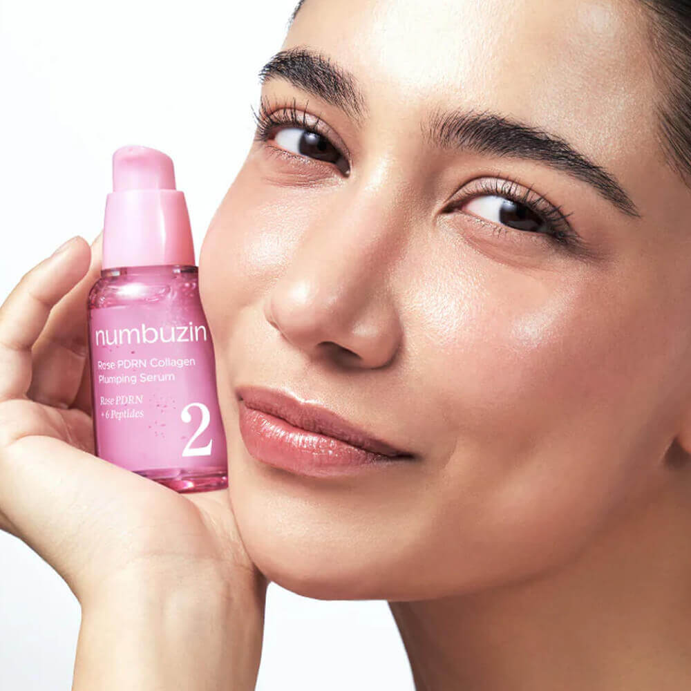 Увлажняющая сыворотка с ПДРН и пептидами numbuzin No.2 Rose PDRN Collagen Plumping Serum