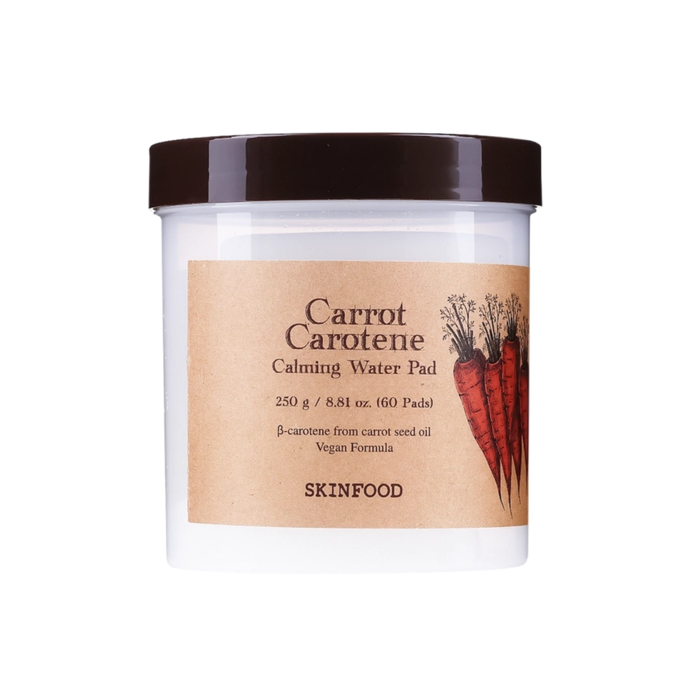 Успокаивающие Тонер пэды Skinfood Carrot Carotene Calming Water Pad 60шт