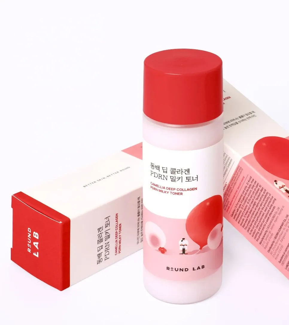 Молочный тонер Round Lab - Camellia Deep Collagen PDRN Milky Toner 150 мл