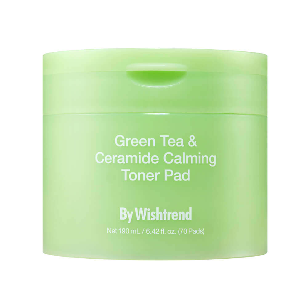 Успокаивающие пэды с зелёным чаем и церамидами By Wishtrend Green Tea & Ceramide Calming Toner Pad