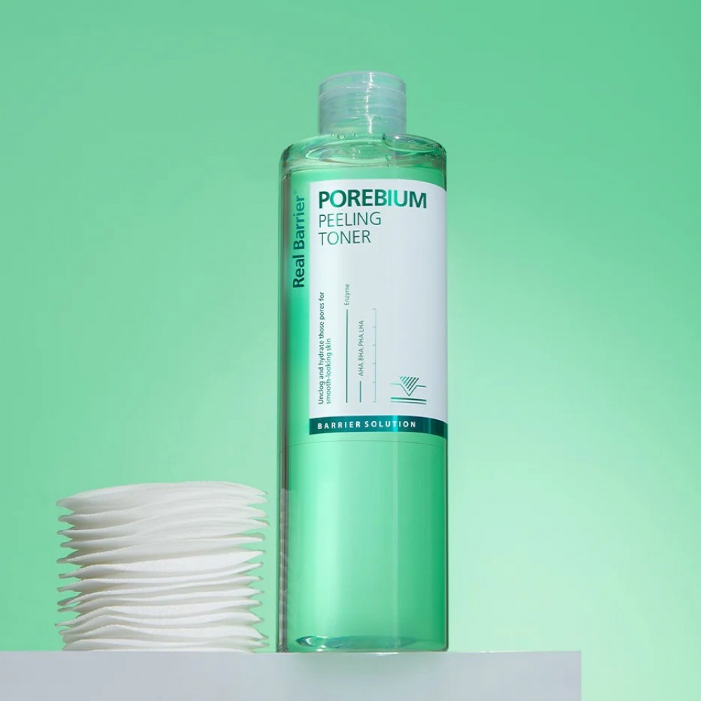 Энзимный пилинг-тоник для борьбы с чёрными точками Real Barrier Porebium Peeling Toner