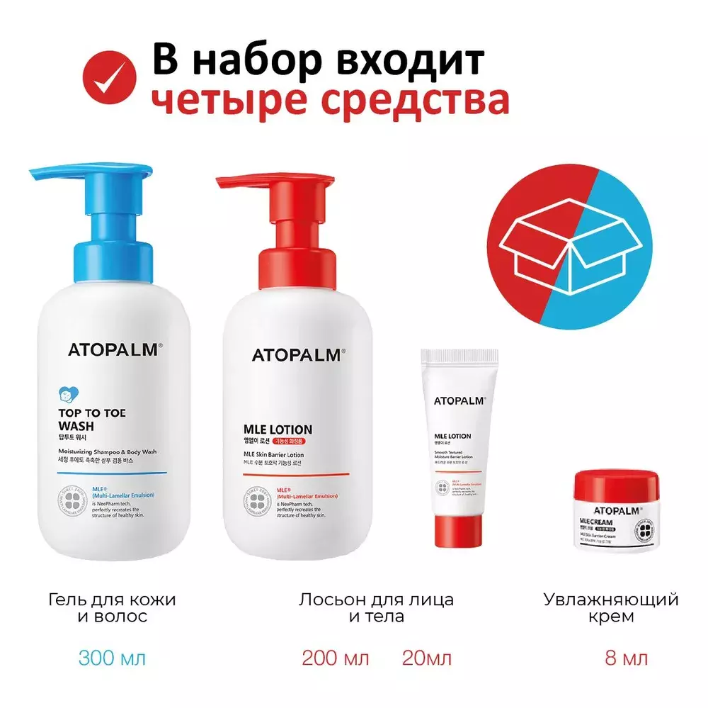 Atopalm Essential Care Set Набор увлажняющих средств 