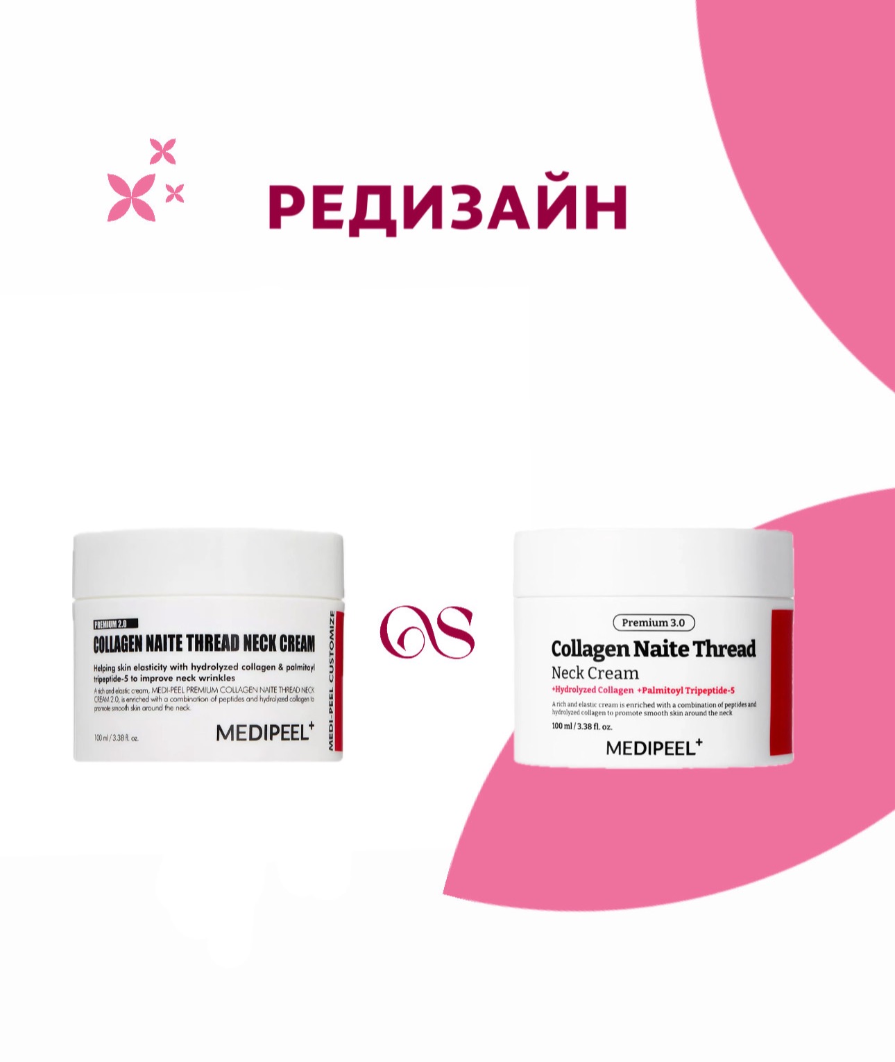 Лифтинг-крем для шеи с пептидами и коллагеном MEDIPEEL Premium Collagen Naite Thread Neck Cream 2.0