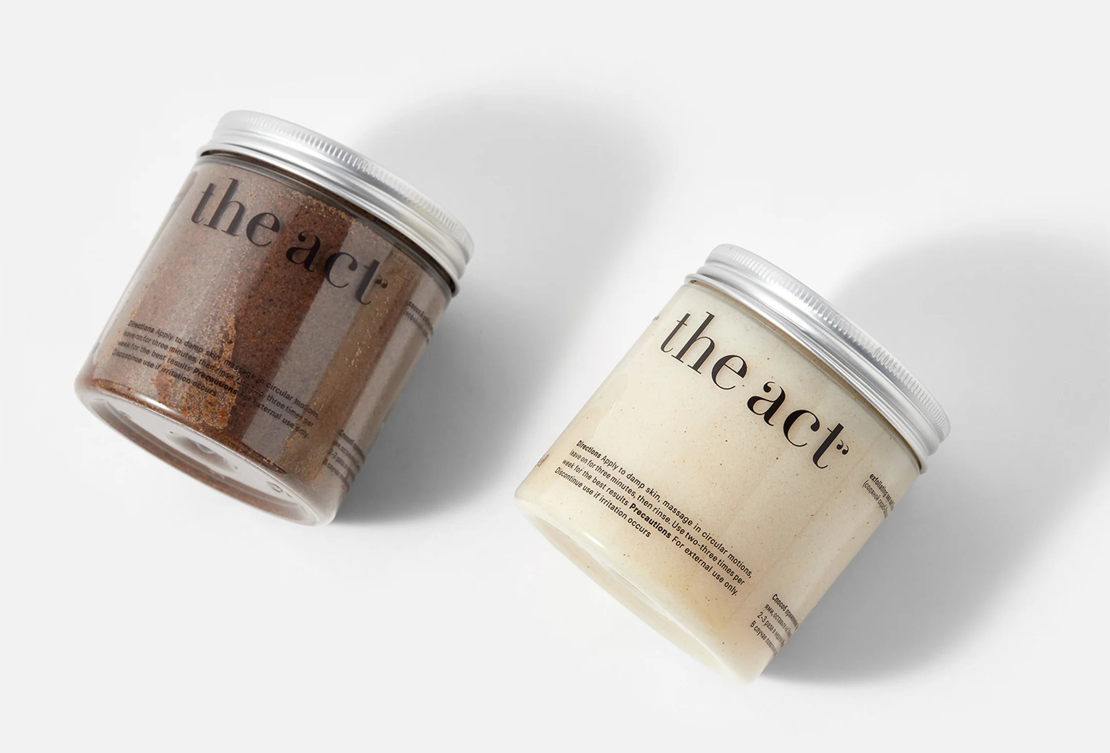 НАБОР ДЛЯ УХОДА ЗА КОЖЕЙ ТЕЛА THE ACTcoconut body balm, cocoa & coffee body scrub