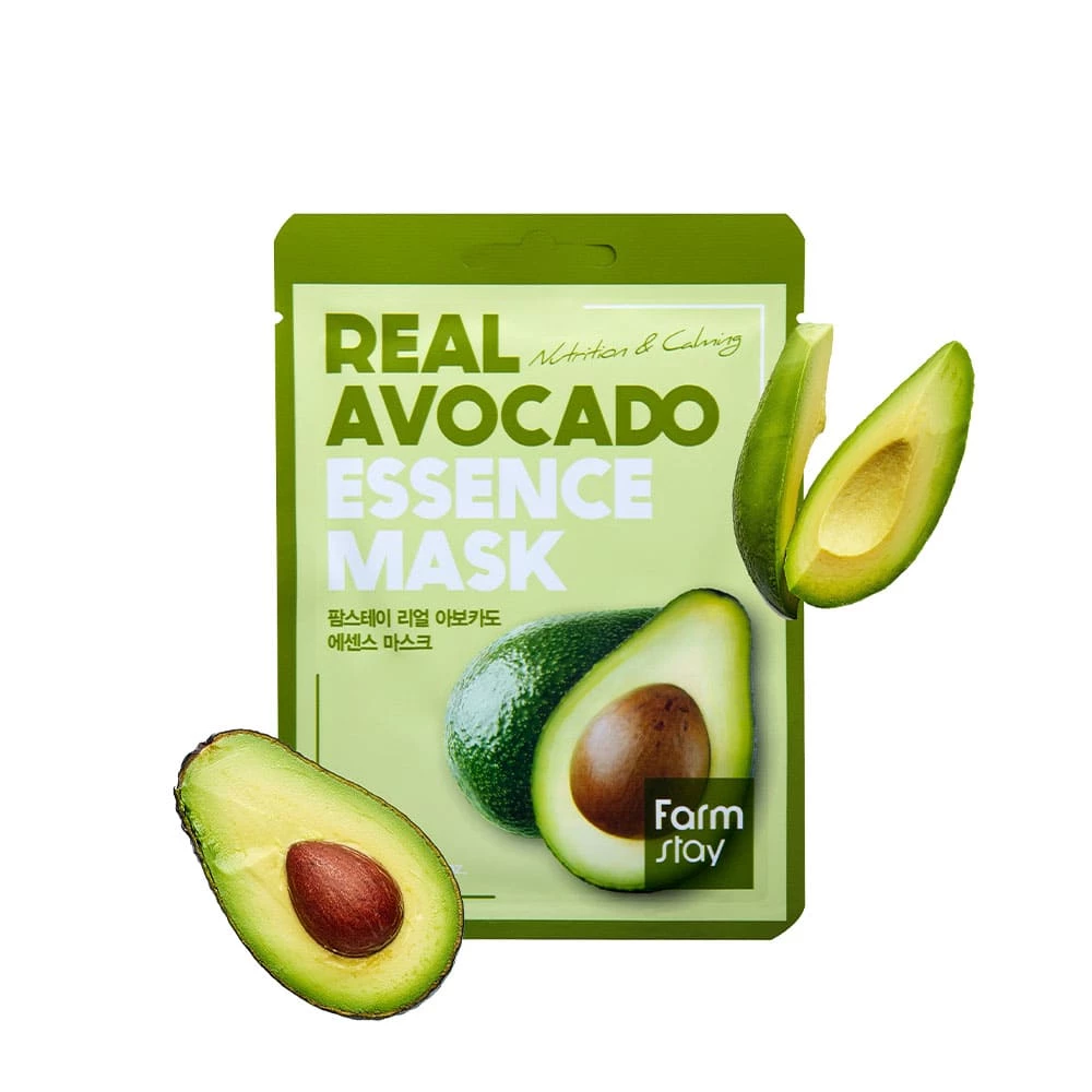Тканевая маска REAL AVOCADO essence mask Farm stay
