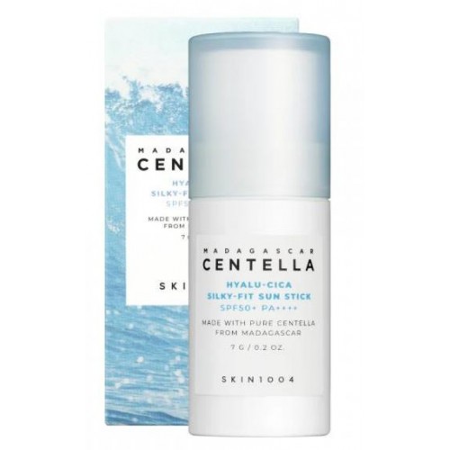 Солнцезащитный стик с шёлковым финишем 7 гр  SKIN1004 Hyalu-Cica Silky-Fit Sun Stick SPF50+ PA++++