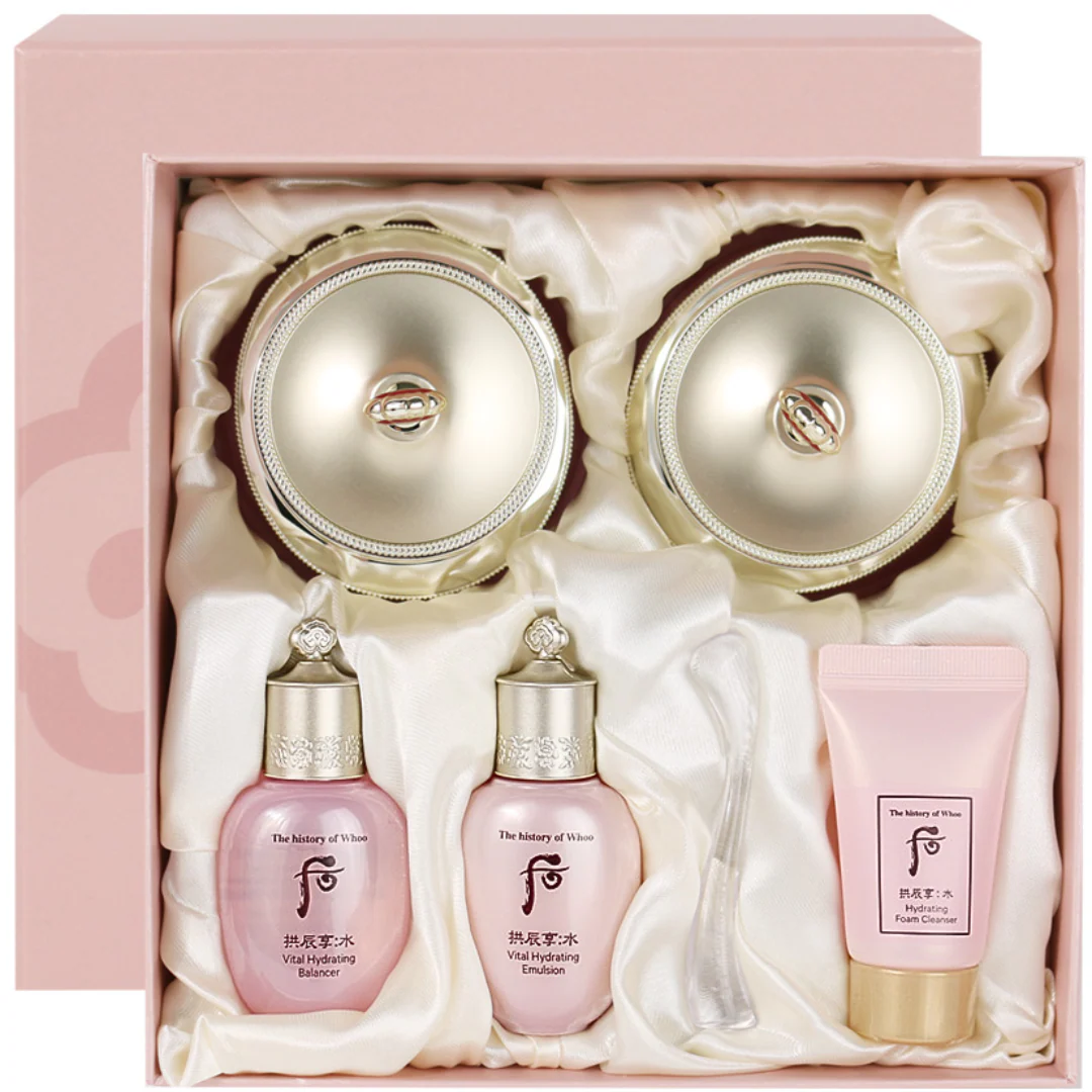 Премиальный увлажняющий набор для лица THE HISTORY OF WHOO gongjinhyang soo vital hydrating cream duo set