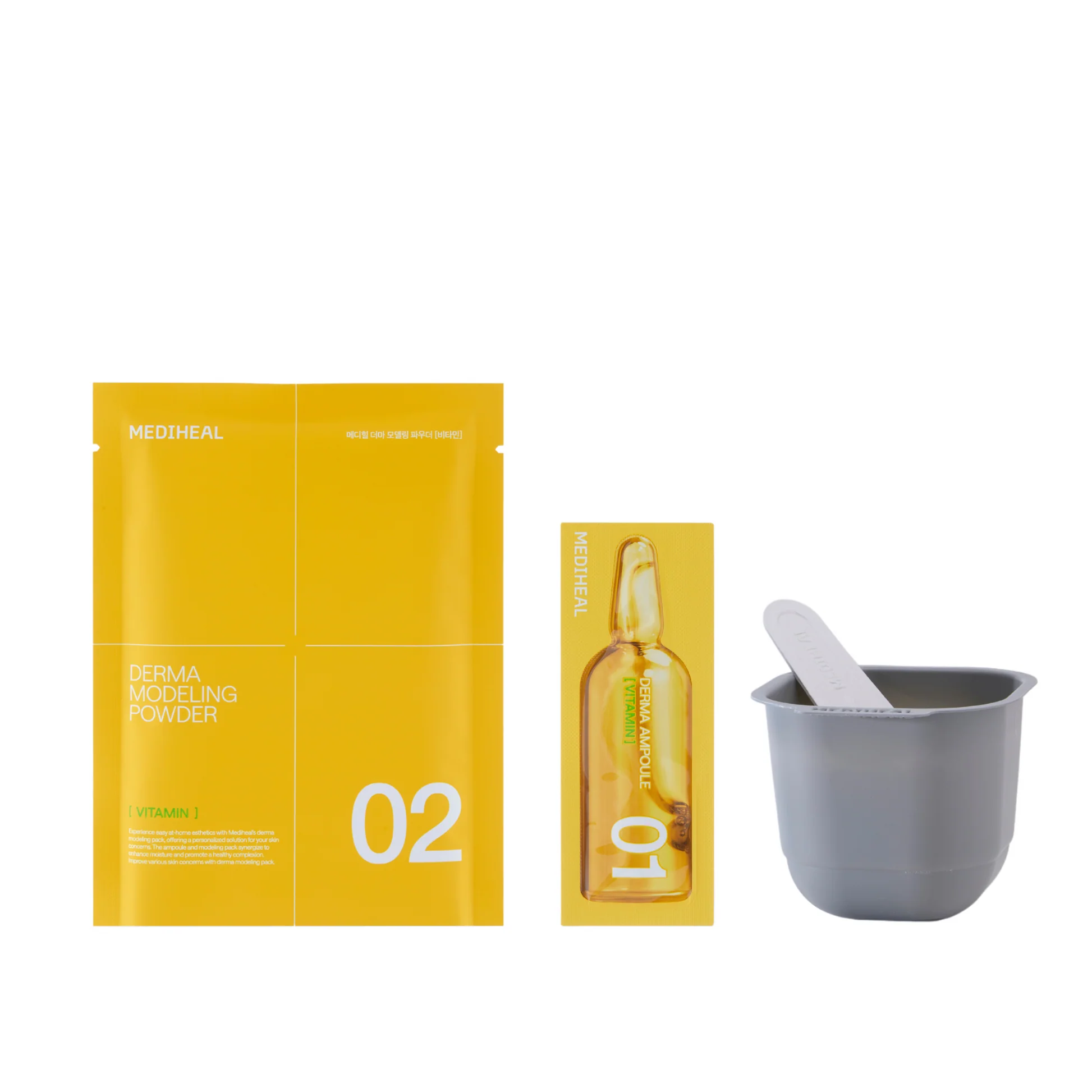 Альгинатная Маска для лица с витаминами для выравнивания цвета кожи Mediheal 28 гр