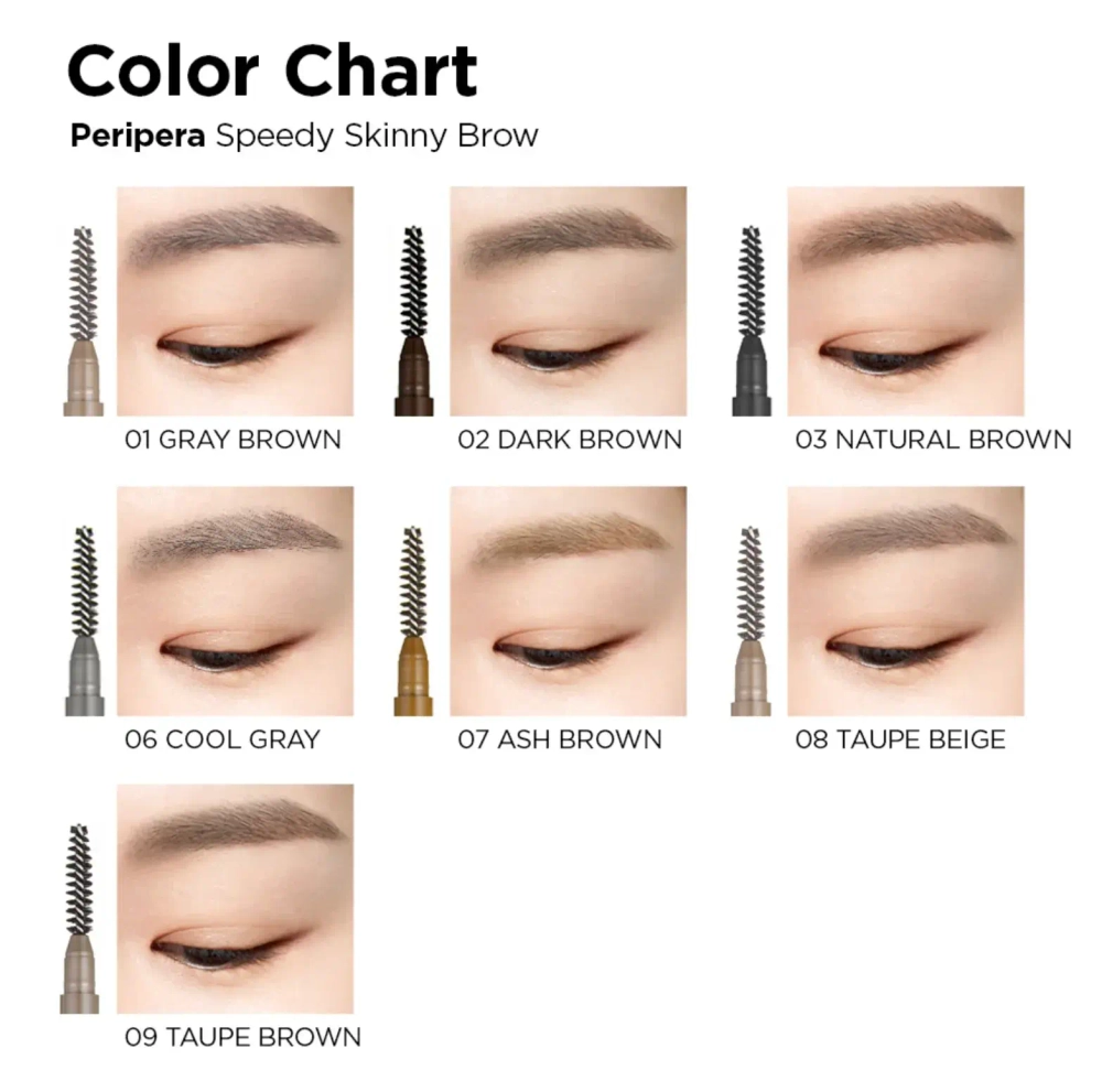 Карандаш для бровей Peripera Speedy Skinny Brow