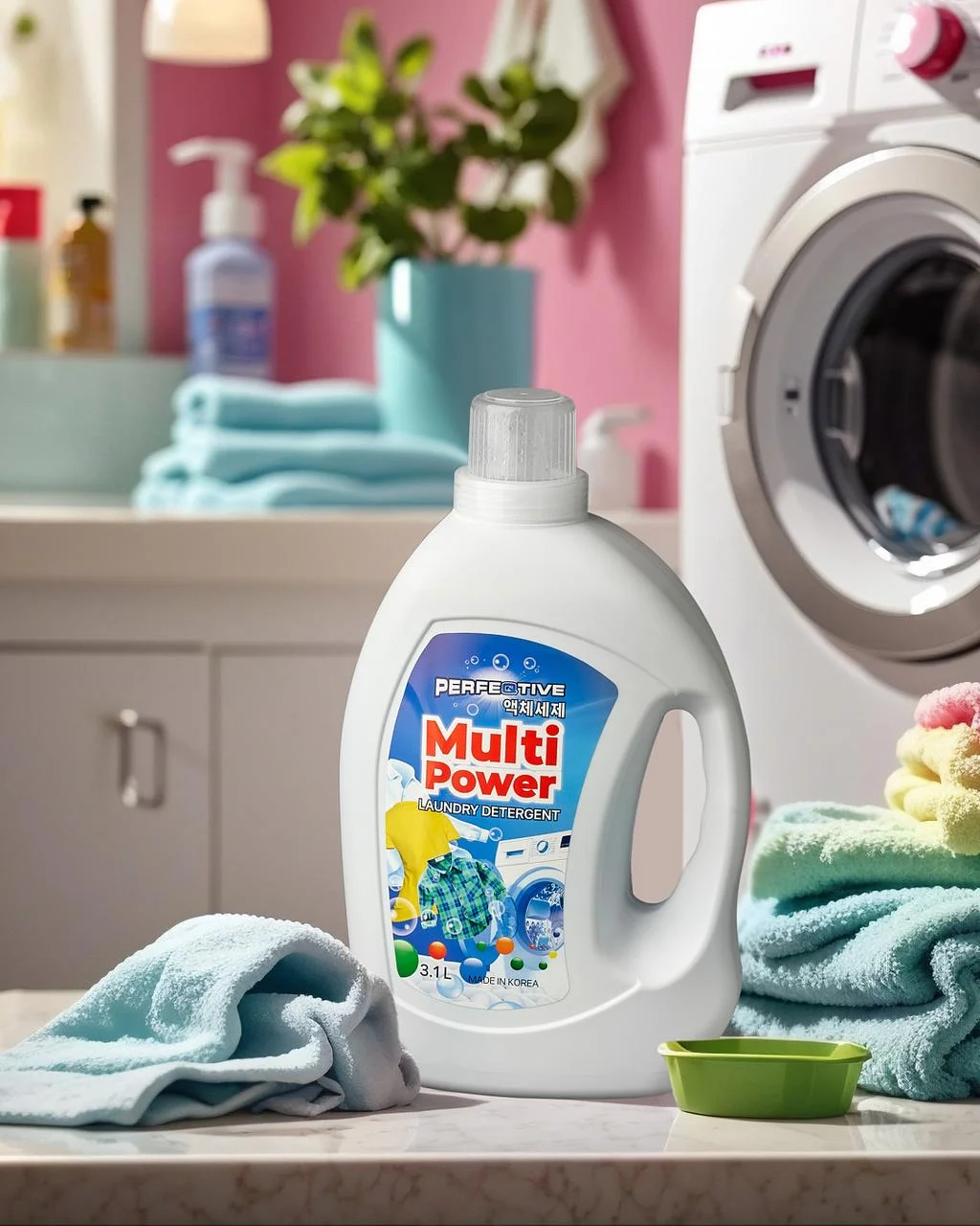 Жидкость для стирки Универсальная для белых и цветных тканей PERFEQTIVE Multi Power Laundry Detergent 3.1л 