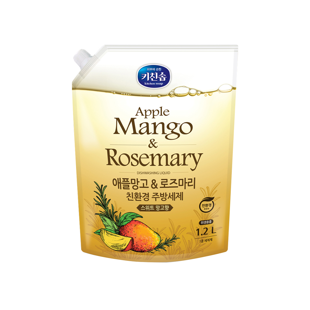 Средство для мытья посуды Mukunghwa Mango&Rosemary Манго и Розмарин, 1,2 л
