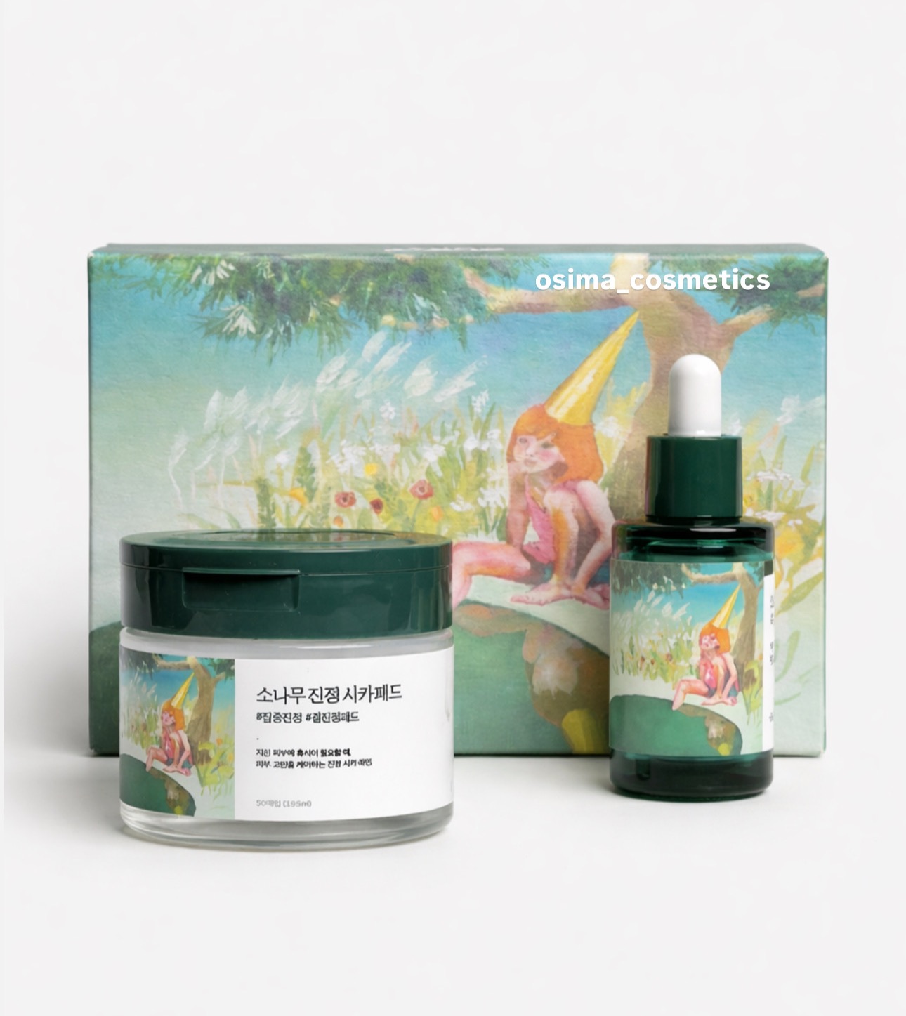 Round Lab PINE CALMING CICA PAD+AMPOULE SPECIAL SET