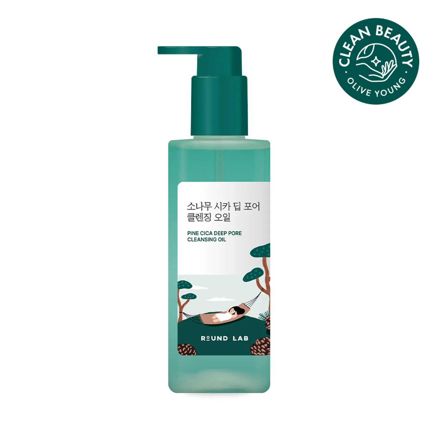 Гидрофильное масло ROUND LAB Pine Cica Deep Pore Cleansing Oil 200ml