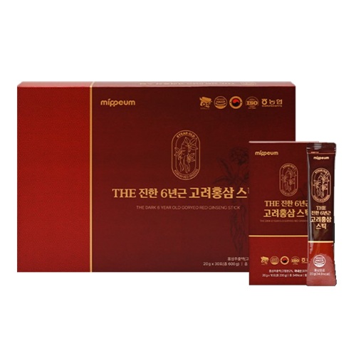 Питьевой женьшень, 30 стиков Mippeum The Dark 6 Year Old Goryeo Red Ginseng Stick