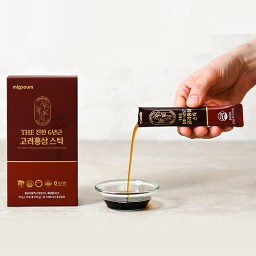 Питьевой женьшень, 30 стиков Mippeum The Dark 6 Year Old Goryeo Red Ginseng Stick
