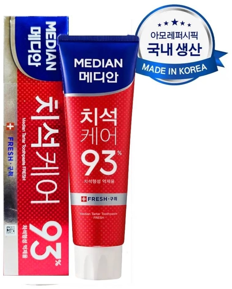 Освежающая зубная паста с цеолитом Median Dental IQ 93% Remove Bad Breath