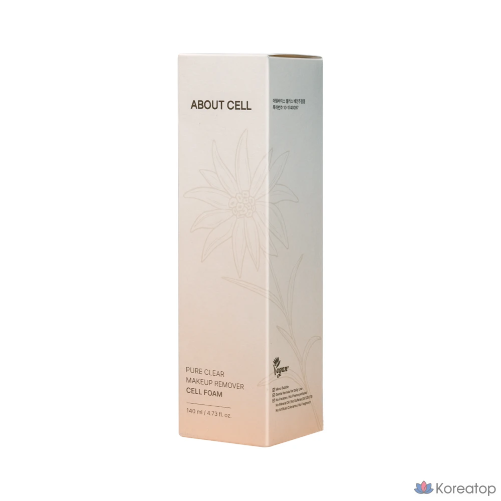 Мягкая пенка 2в1 ABOUT CELL PURE CLEAR MAKEUP REMOVER CELL FOAM