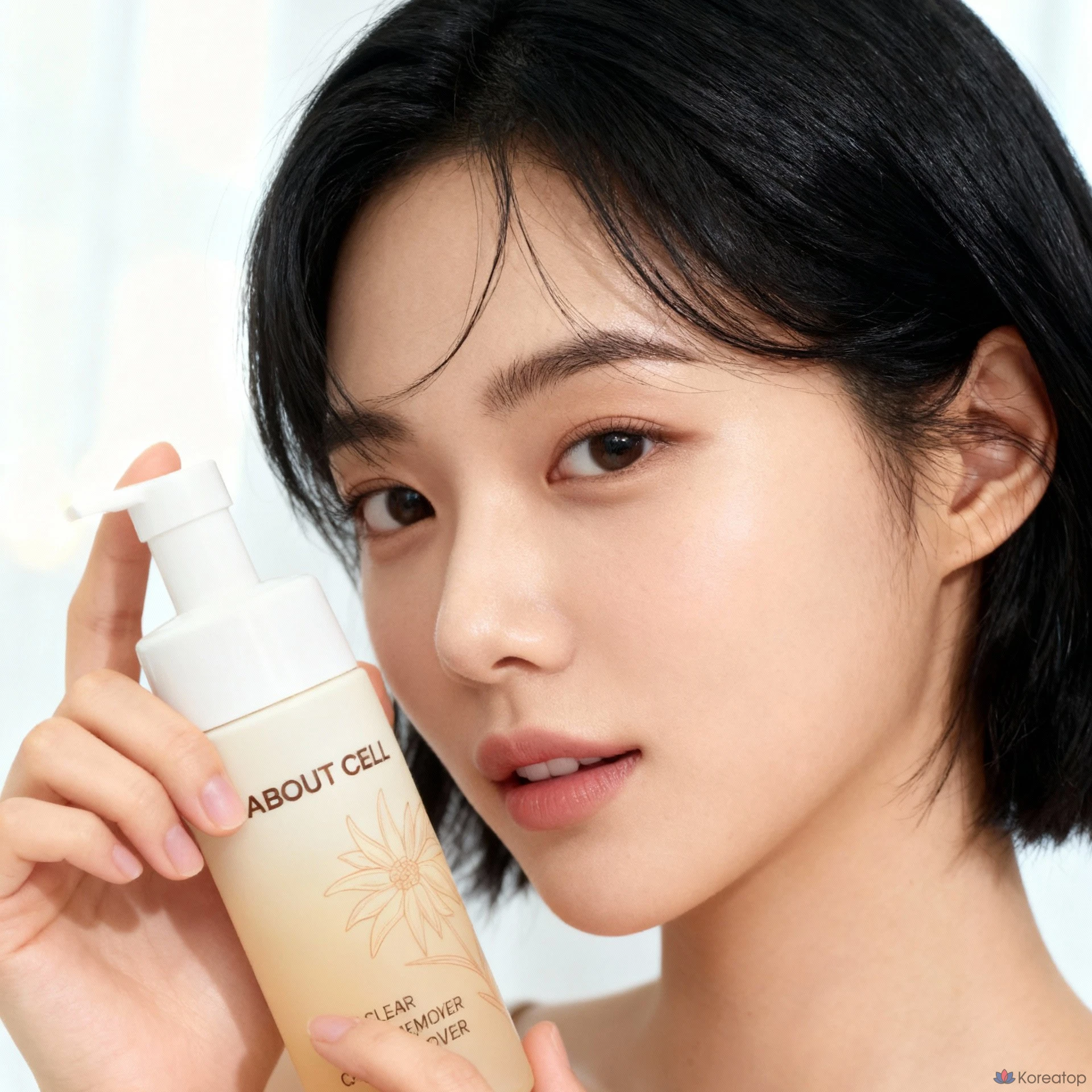 Мягкая пенка 2в1 ABOUT CELL PURE CLEAR MAKEUP REMOVER CELL FOAM