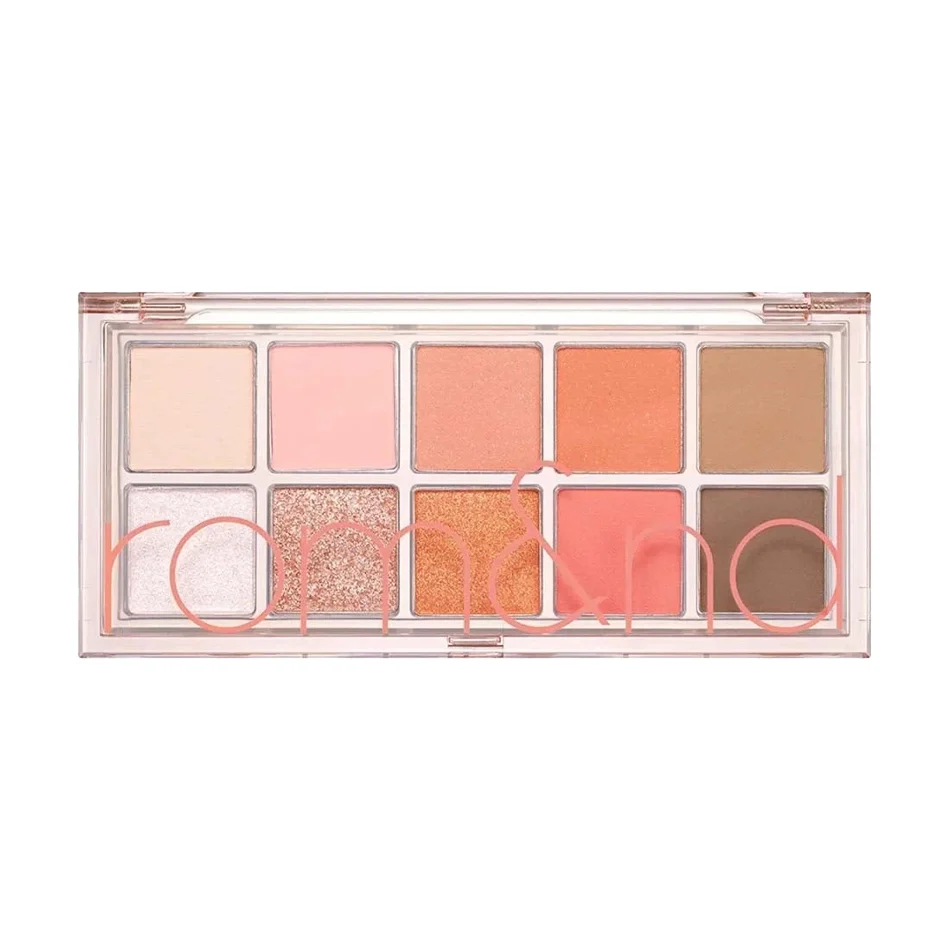 Большая палетка теней для век rom&nd Better Than Palette 08 Peach Dahlia Garden