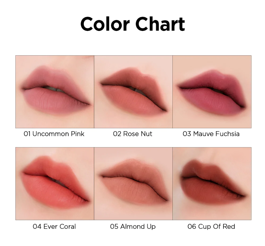 Шифоновая помада для губ с блюр-эффектом CLIO Chiffon Mood Lip 02 Rose Nut