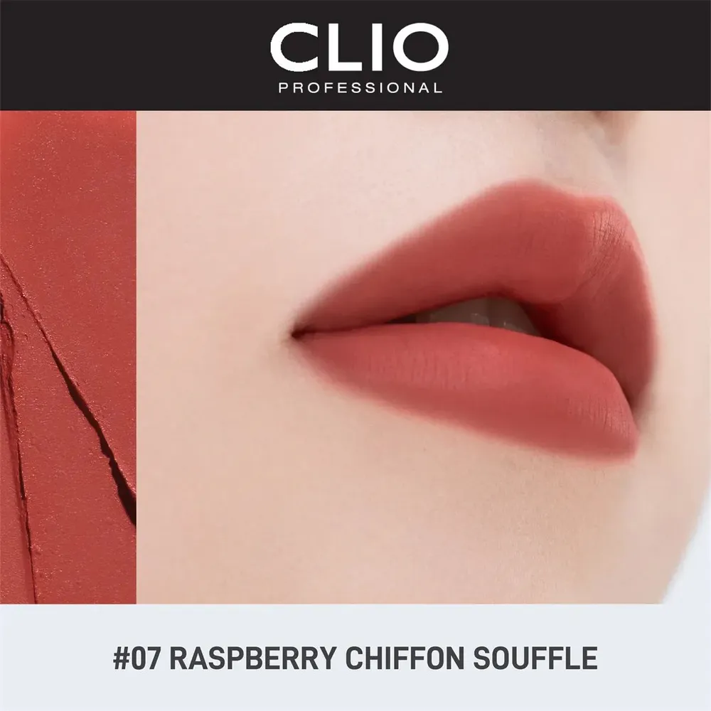 Шифоновая помада для губ с блюр-эффектом CLIO Chiffon Mood Lip 07 Raspberry