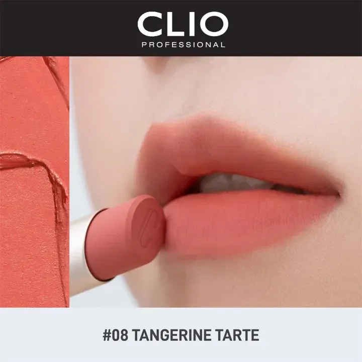 Шифоновая помада для губ с блюр-эффектом CLIO Chiffon Mood Lip 08 Tangerine Tarte