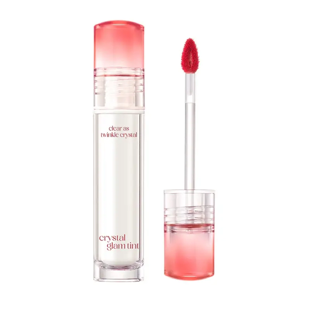 Сияющий глянцевый тинт для губ CLIO Crystal Glam Tint 12 Fiery Rose