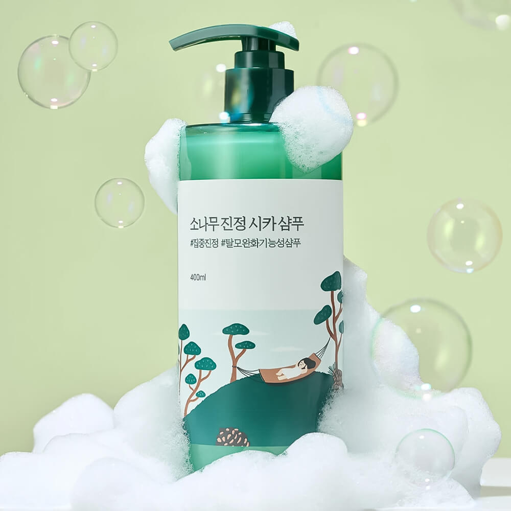 Себорегулирующий шампунь с экстрактом сосны Round Lab Pine Calming Cica Shampoo 400 мл