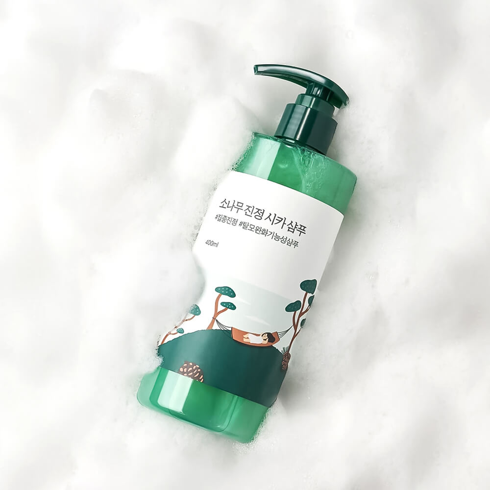 Себорегулирующий шампунь с экстрактом сосны Round Lab Pine Calming Cica Shampoo 400 мл