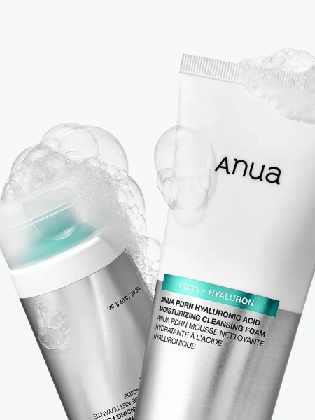 Мягкое очищающее средство ANUA PDRN Hyaluronic Acid Moisturizing Cleansing Foam 150 мл