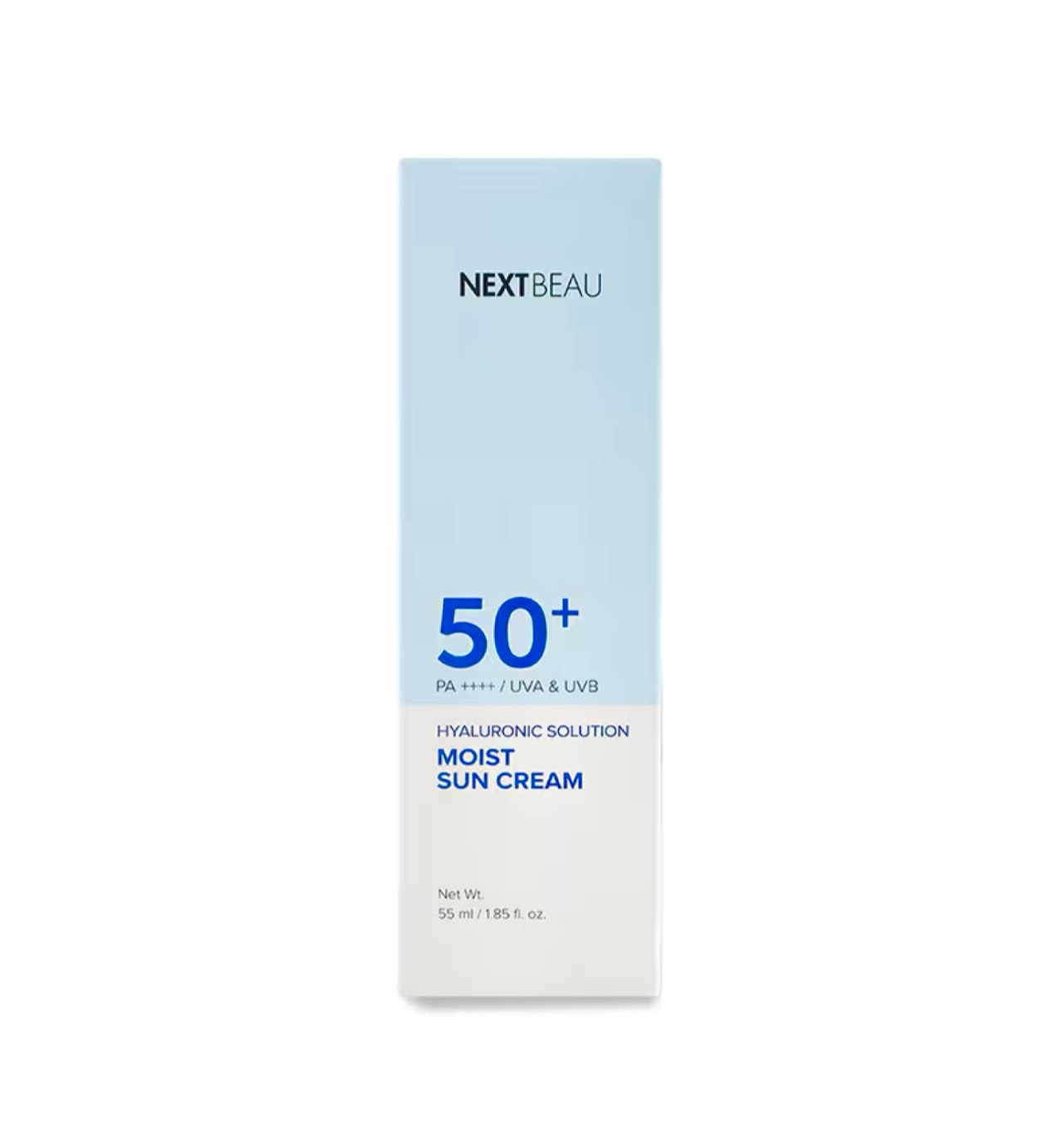 Солнцезащитный крем-гель для лица с гиалуроном Nextbeau Hyaluron Sun Gel Cream SPF50+ PA++++ / 55 мл