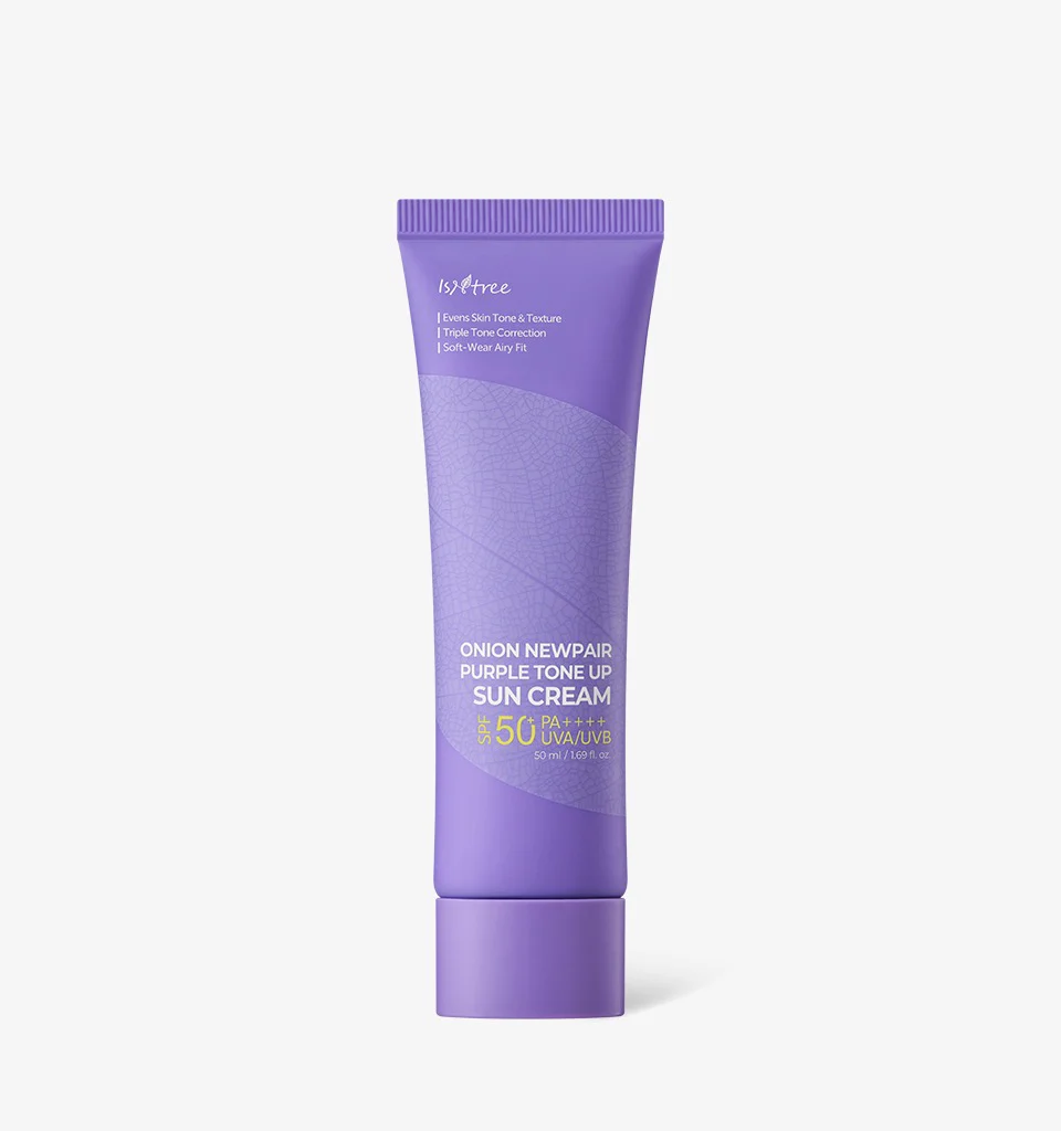 Солнцезащитный крем для лица IsNtree Onion Newpair Purple Tone Up Sun Cream SPF 50+ PA++++